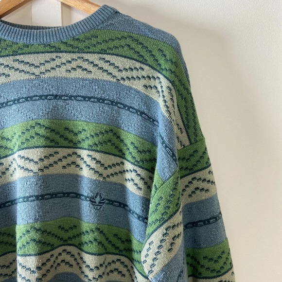 Vintage IL Granchio 90s Jumper Abstract Pattern Large - Picture 2 of 9